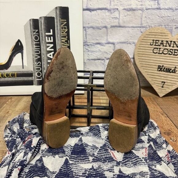 Free people black century ankle flat bootie size 36 - Picture 12 of 13